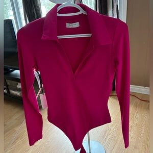 Aritzia Contour Polo Long Sleeve Top